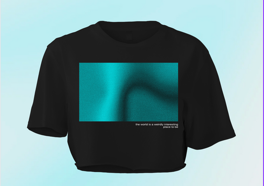 Turquoise Reflective Crop top